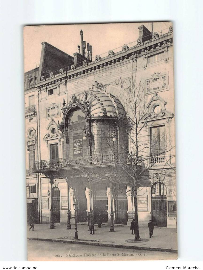 PARIS : Théâtre De La Porte Saint-Martin - état - Arrondissement: 10