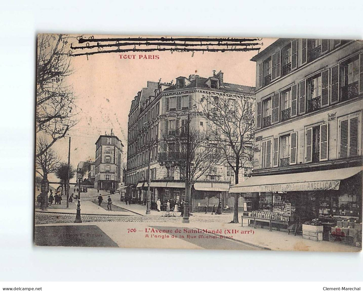 PARIS : Avenue De Saint-Mandé à L'angle De La Rue Michel Bizot - Très Bon état - Arrondissement: 12