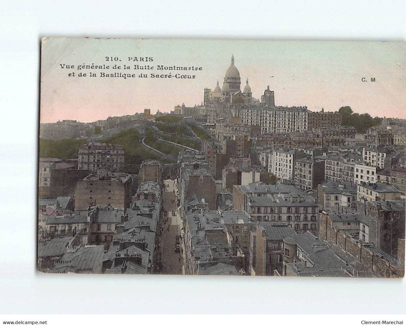 PARIS : Vue Générale De La Butte Montmartre Et De La Basilique Du Sacré-Coeur - état - Arrondissement: 18