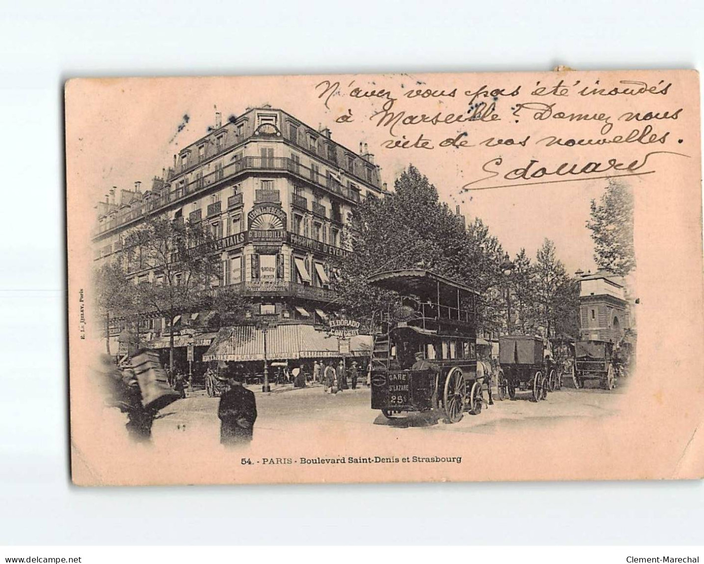 PARIS : Le Boulevard Saint-Denis Et Strasbourg - état - Paris (10)