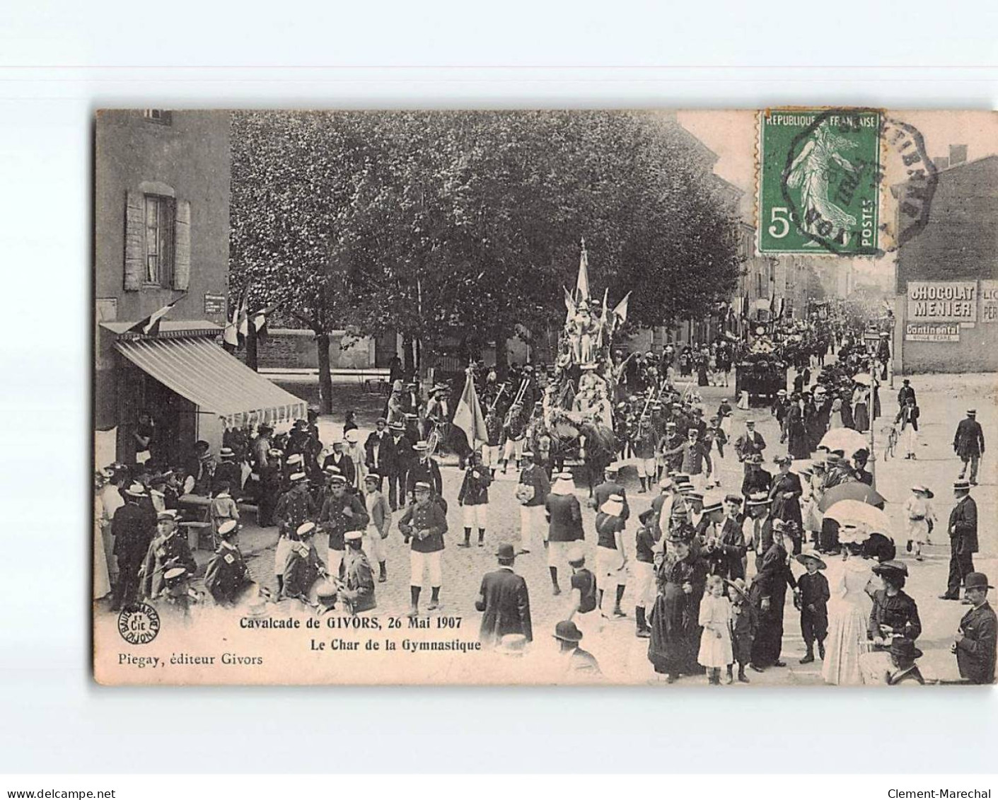 GIVORS : La Cavalcade De Mai 1907, Le Char De La Gymnastique - Très Bon état - Givors