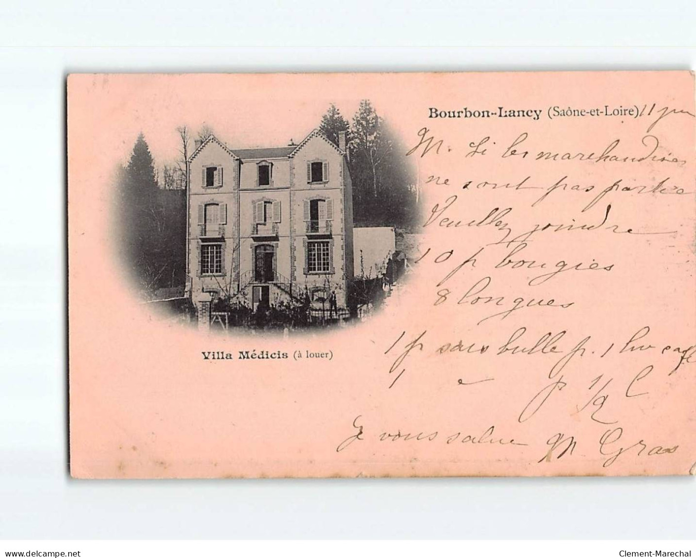 BOURBON LANCY : Villa Médicis - état - Andere & Zonder Classificatie