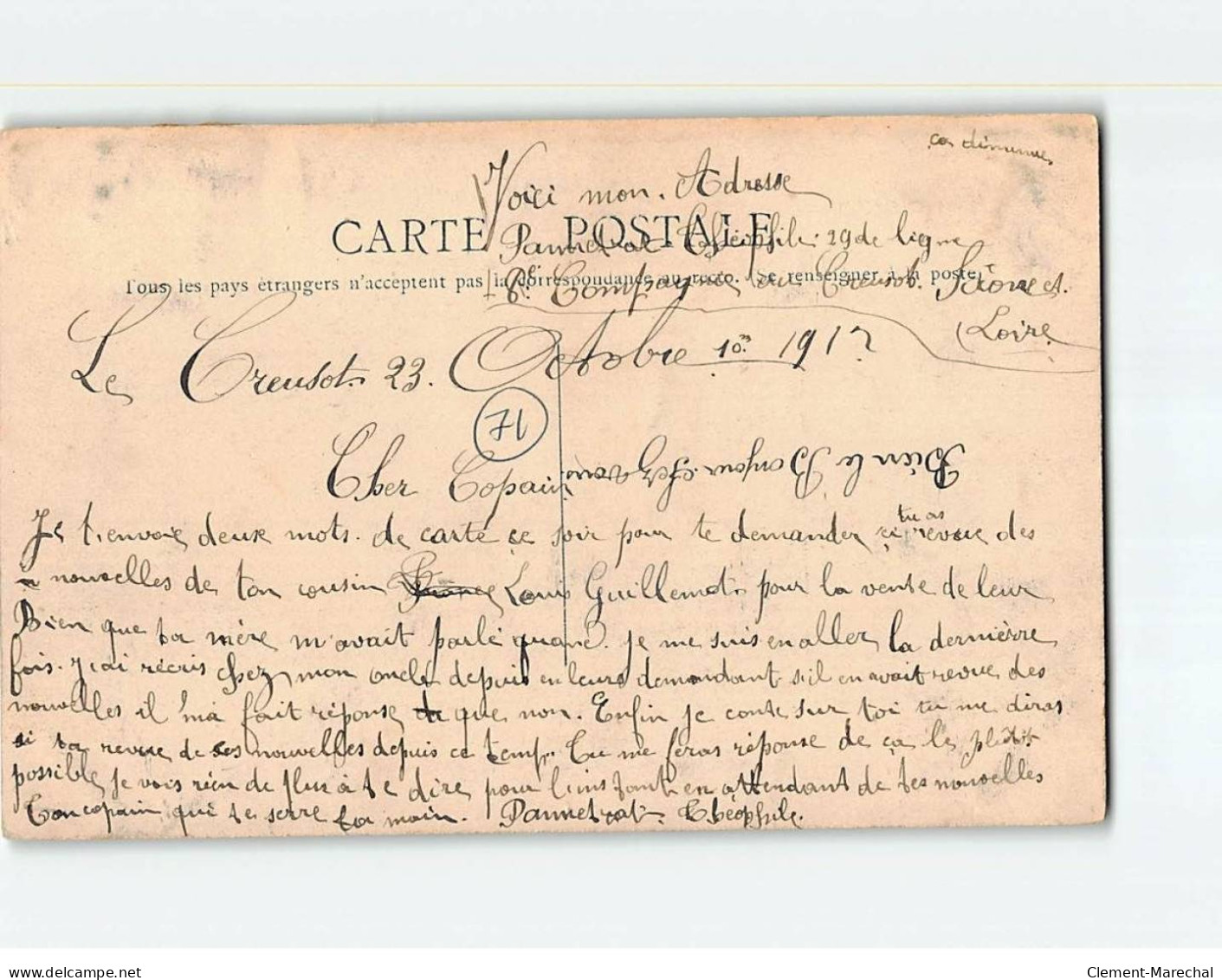 CREUSOT : Carte Souvenir - état - Sonstige & Ohne Zuordnung