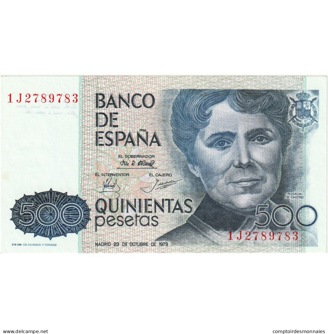 Espagne, 500 Pesetas, 1979, 1979-10-23, KM:157, NEUF - [ 4] 1975-… : Juan Carlos I