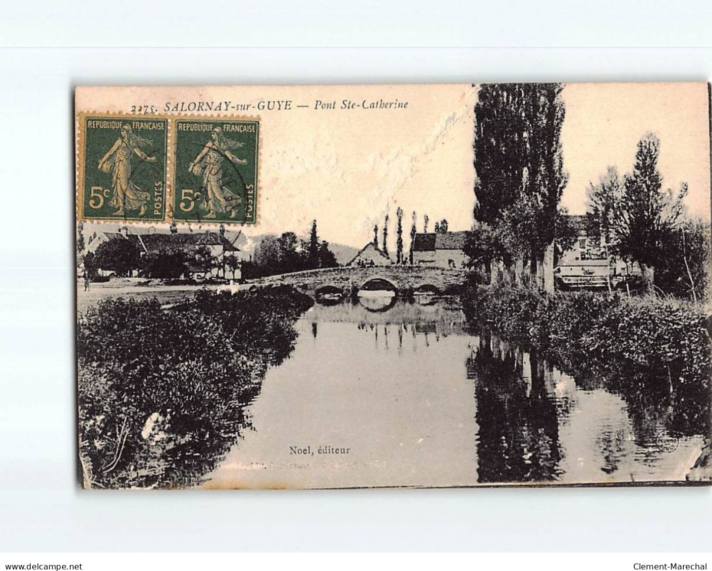 SALORNAY SUR GUYE : Pont Sainte-Catherine - état - Sonstige & Ohne Zuordnung