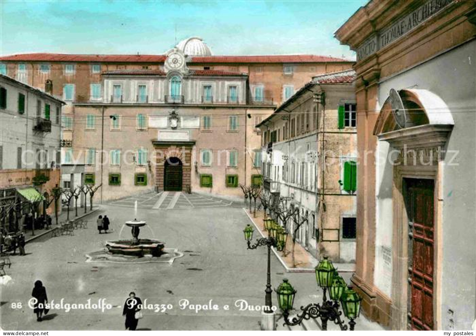 72735031 Castelgandolfo Latium Palazzo Papale E Duomo Papstpalast Castelgandolfo - Autres & Non Classés