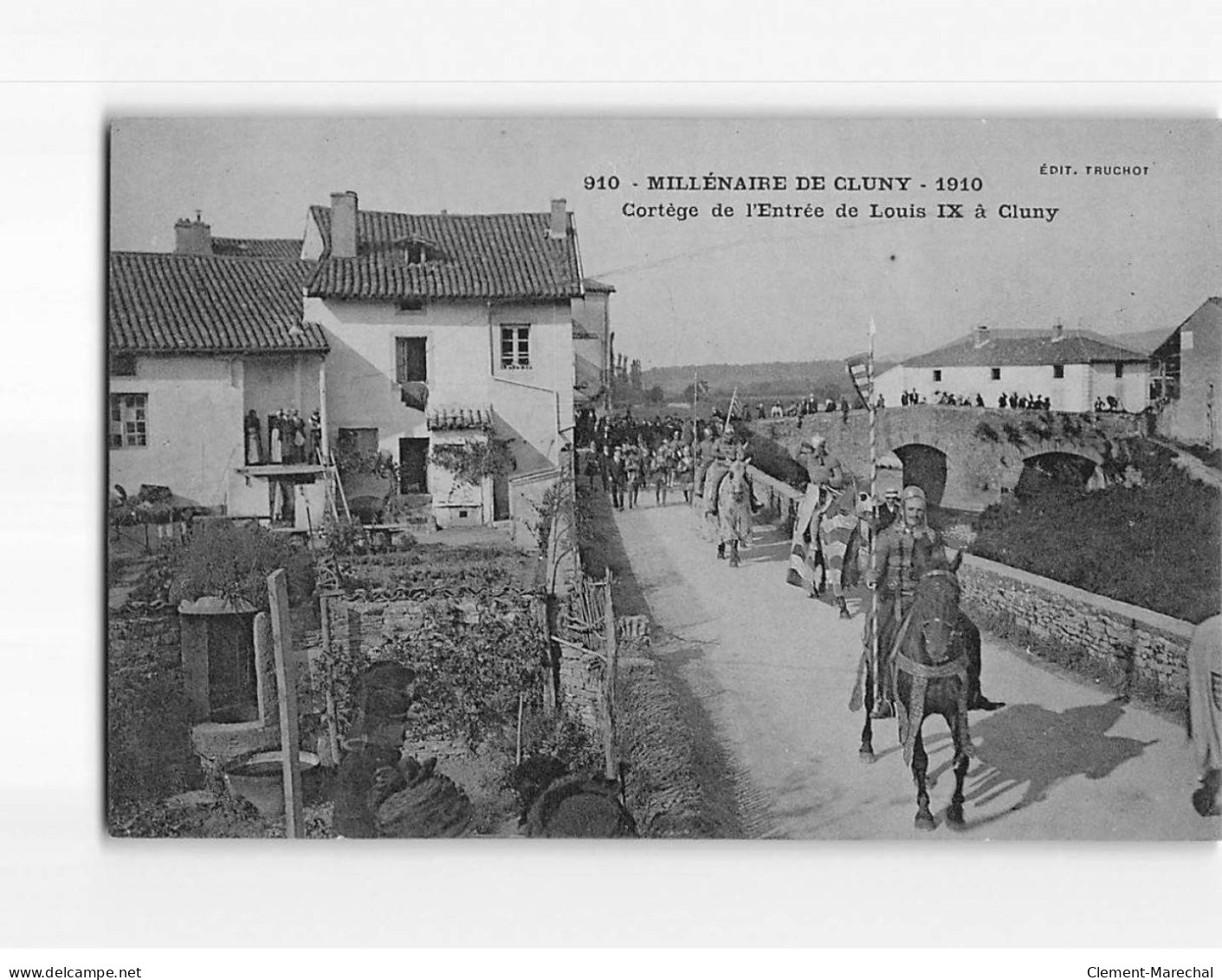 CLUNY : Le Millénaire En 1910, Cortège De L'entrée De Louis IX - Très Bon état - Cluny