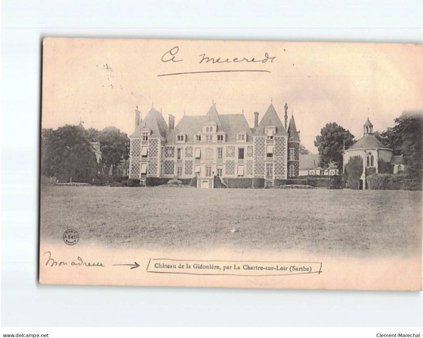 Château De La Gidonière, Par La Chartre Sur Loir - état - Andere & Zonder Classificatie