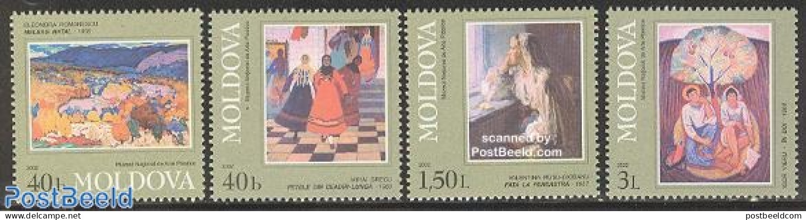 Moldova 2002 Paintings 4v, Mint NH, Art - Modern Art (1850-present) - Paintings - Other & Unclassified