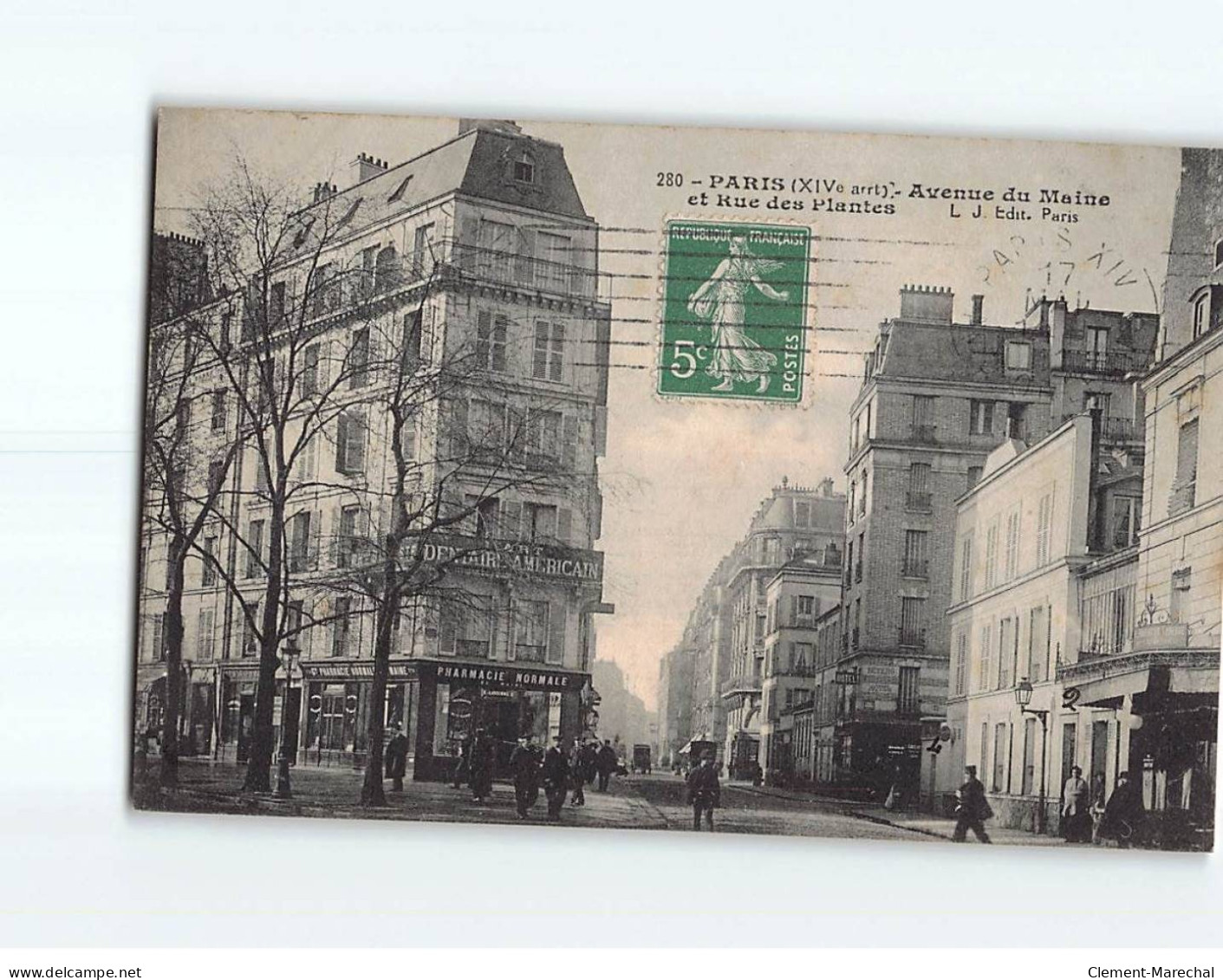 PARIS : Avenue Du Maine Et Rue Des Plantes - Très Bon état - Arrondissement: 14
