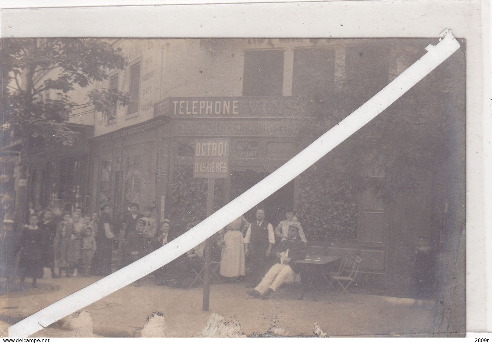 Asnieres Rare Carte Photo De L'octroi - Asnieres Sur Seine