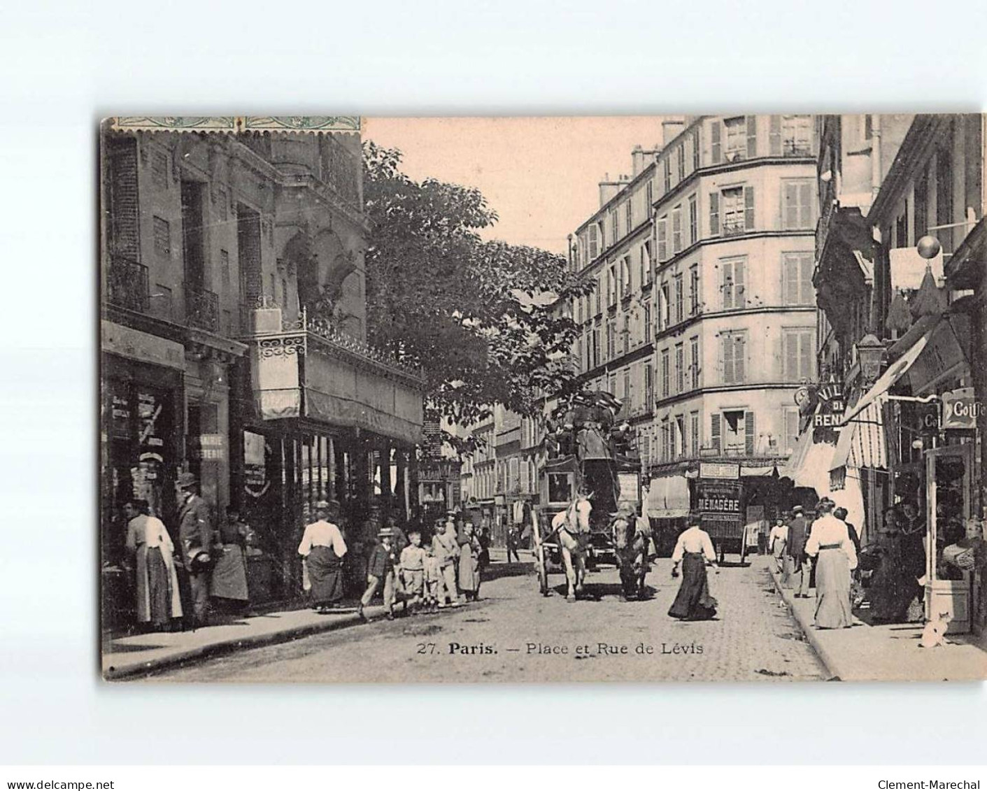 PARIS : Place Et Rue De Lévis - Très Bon état - Piazze