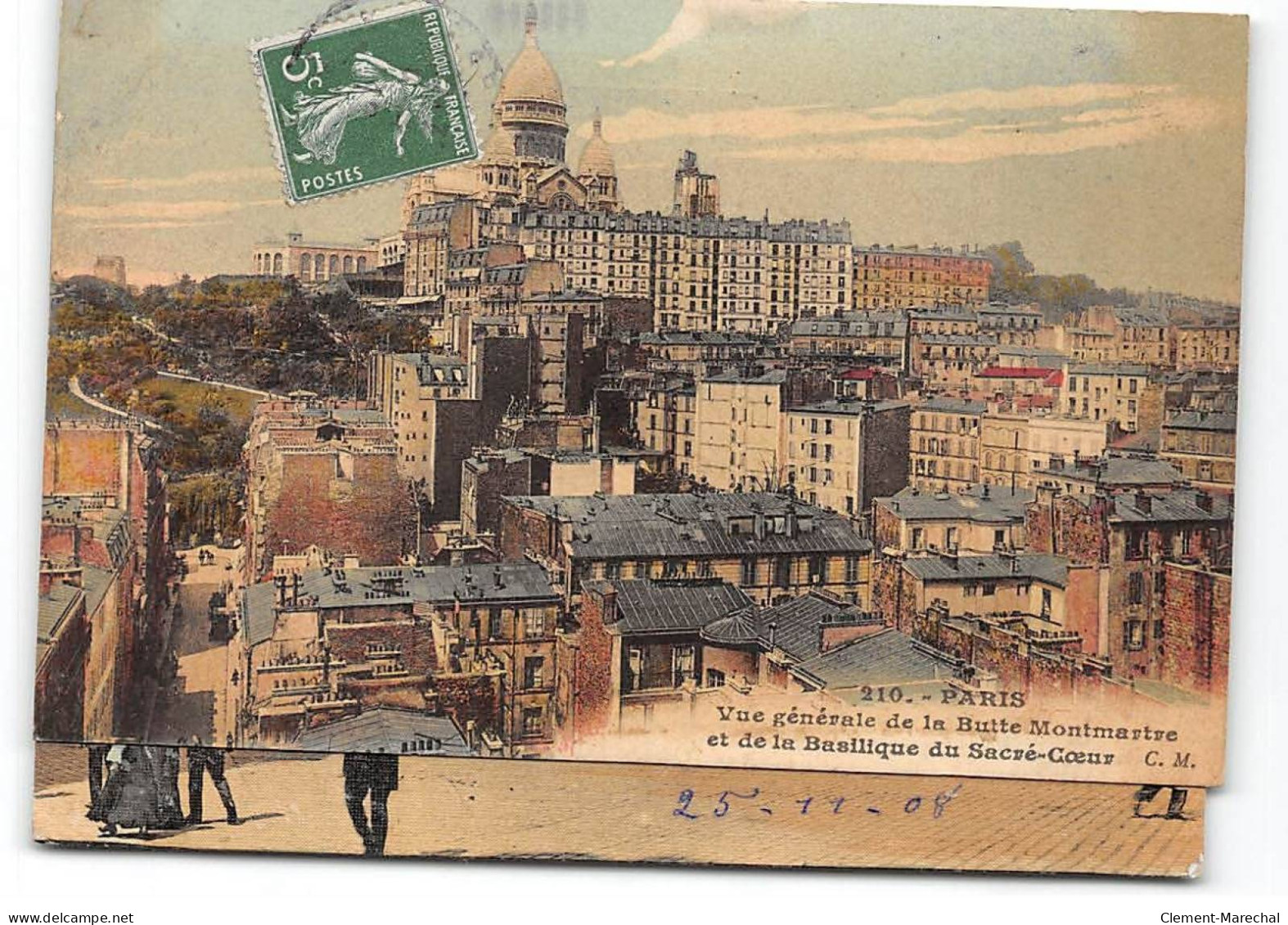 PARIS - Vue Générale De La Butte Montmartre Et De La Basilique Du Sacré Coeur - Très Bon état - Sacré-Coeur