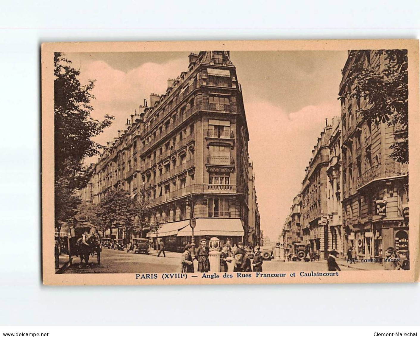 PARIS : Angle Des Rues Francoeur Et Caulaincourt - état - Andere Monumenten, Gebouwen