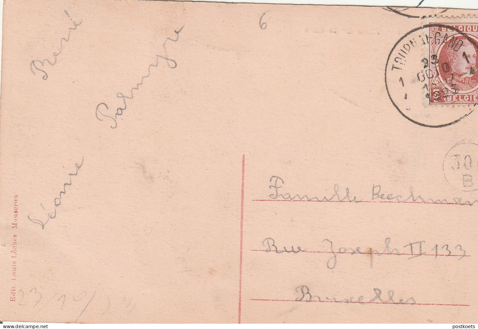 Mouscron, Place De La Gare, Etat Parfait,2 Scans - Mouscron - Moeskroen