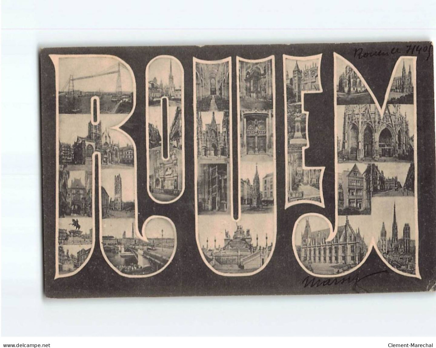 ROUEN : Carte Souvenir - état - Rouen