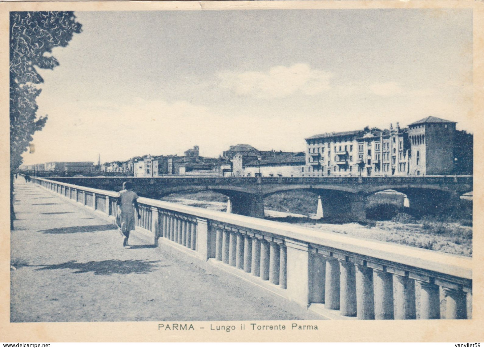 PARMA-LUNGO IL TORRENTE PARMA- CARTOLINA  NON VIAGGIATA  1948-1955 - Parma