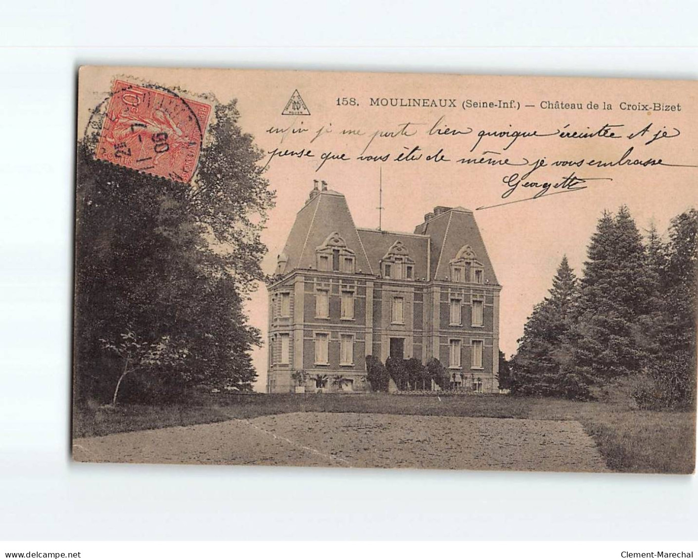 MOULINEAUX : Château De La Croix-Bizet - Très Bon état - Autres & Non Classés