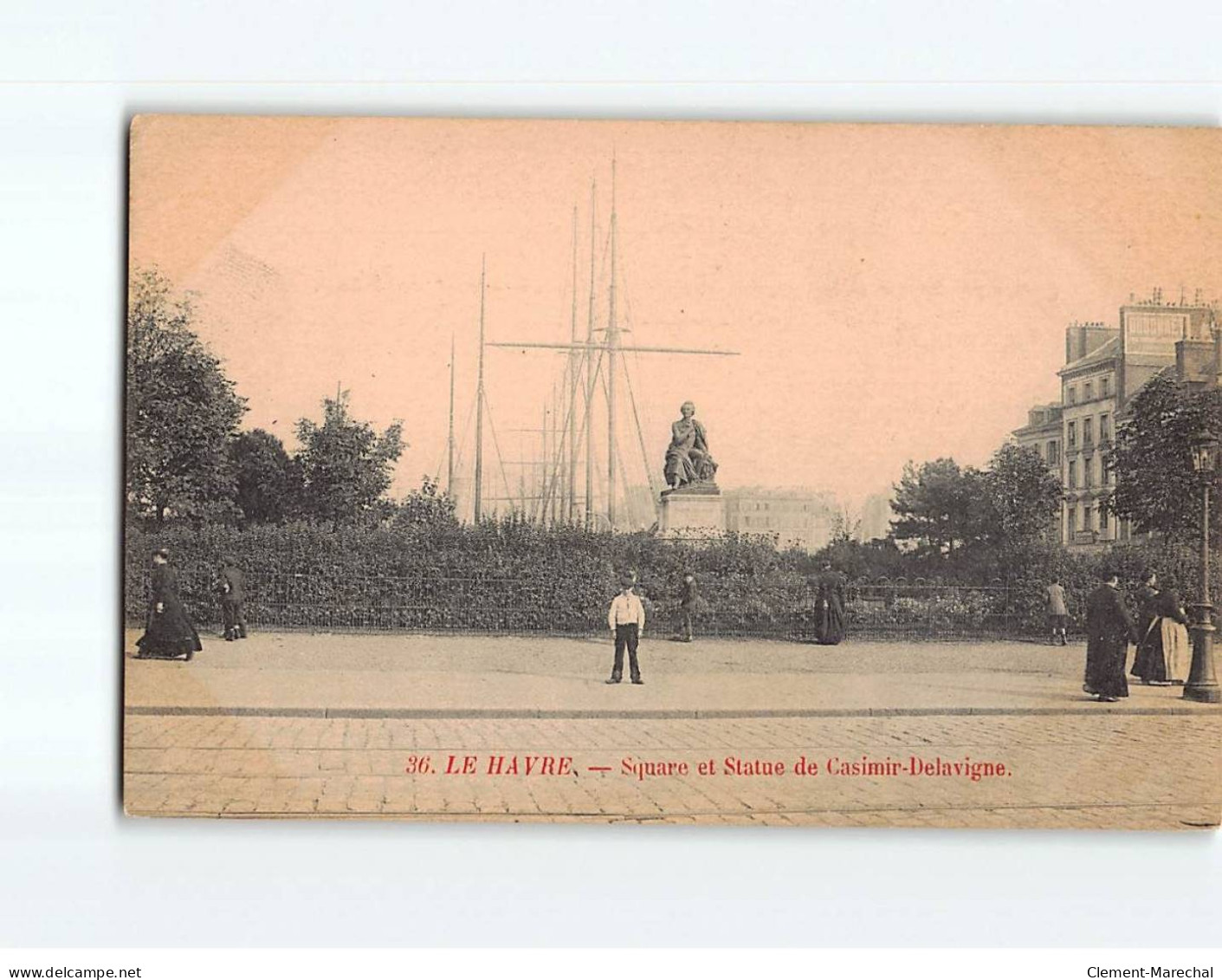 LE HAVRE : Square Et Statue De Casimir Delavigne - état - Unclassified