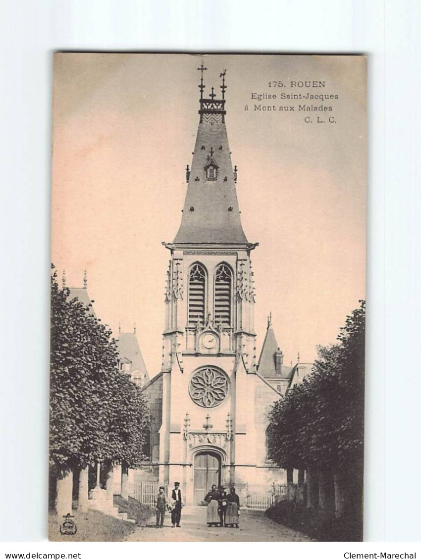 ROUEN : Eglise Saint-Jacques à Mont Aux Malades - Très Bon état - Rouen