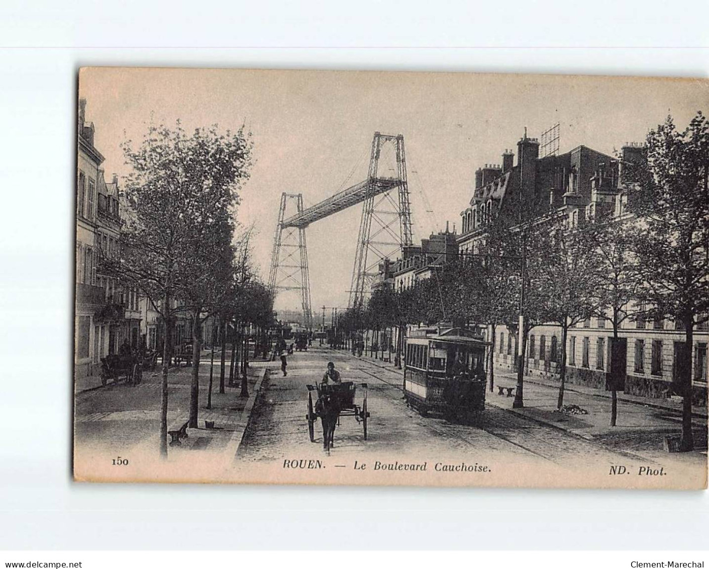 ROUEN : Le Boulevard Cauchoise - état - Rouen