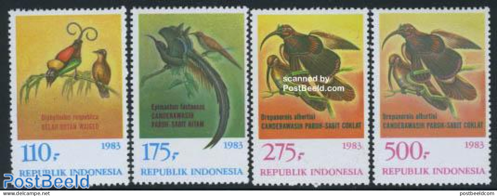 Indonesia 1983 Birds 4v, Mint NH, Nature - Birds - Indonesien