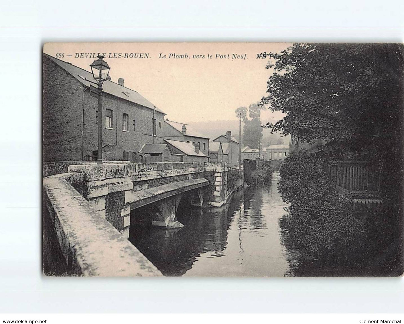 DEVILLE LES ROUEN : Le Plomb, Vers Le Pont Neuf - état - Other & Unclassified