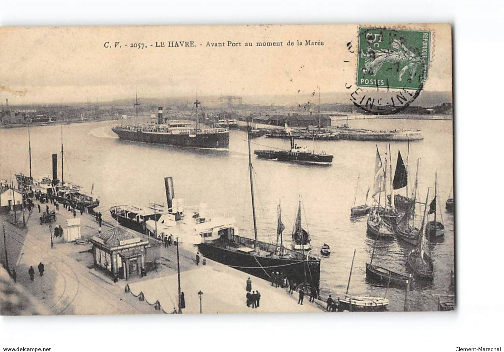 LE HAVRE - Avant Port Au Moment De La Marée - Très Bon état - Port