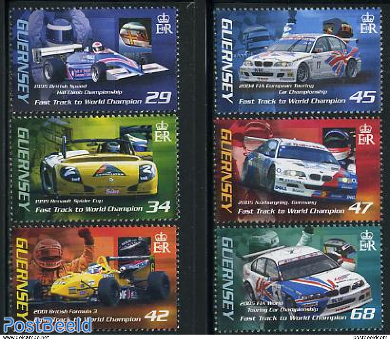 Guernsey 2006 Autosports 6v, Mint NH, Sport - Transport - Autosports - Sport (other And Mixed) - Automobiles - Autos