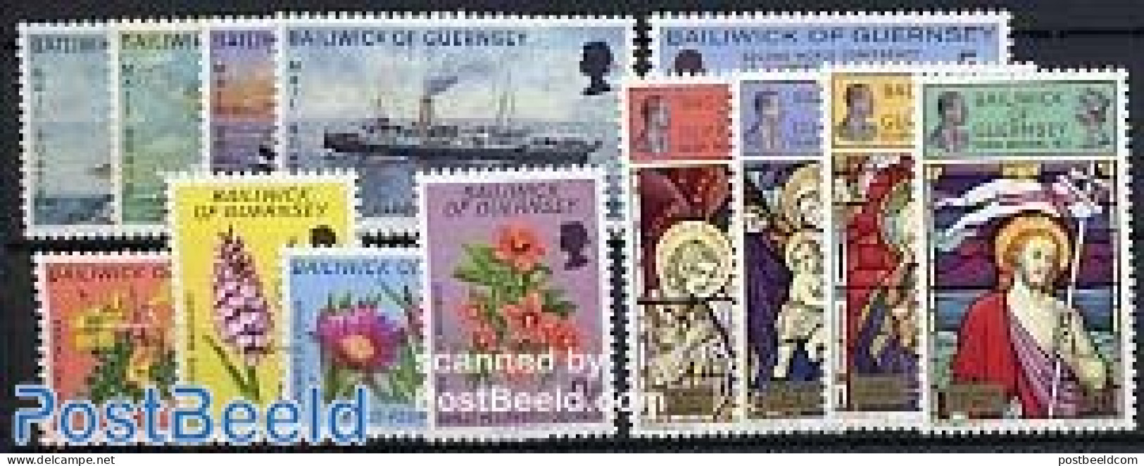 Guernsey 1972 Yearset 1972 (12v), Mint NH, Various - Yearsets (by Country) - Unclassified