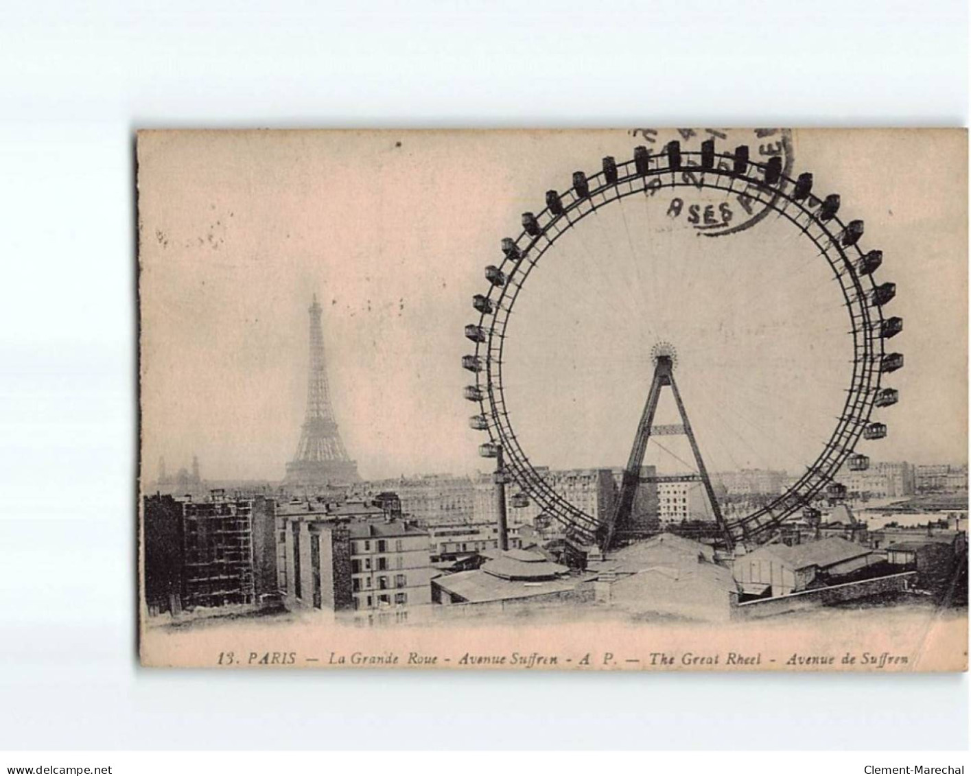 PARIS : La Grande Roue, Avenue Suffren - état - Mehransichten, Panoramakarten