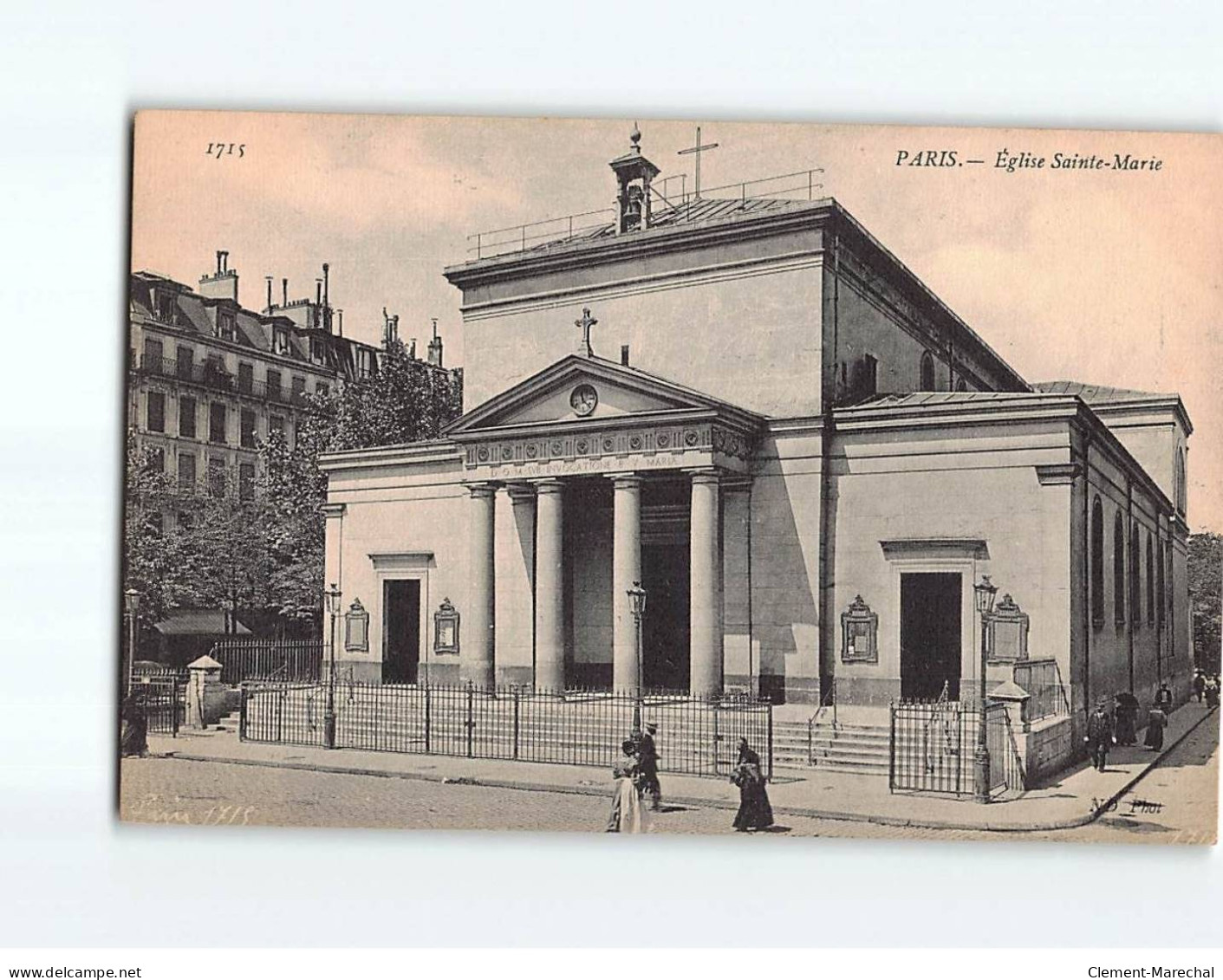 PARIS : L'Eglise Sainte-Marie - Très Bon état - Kerken