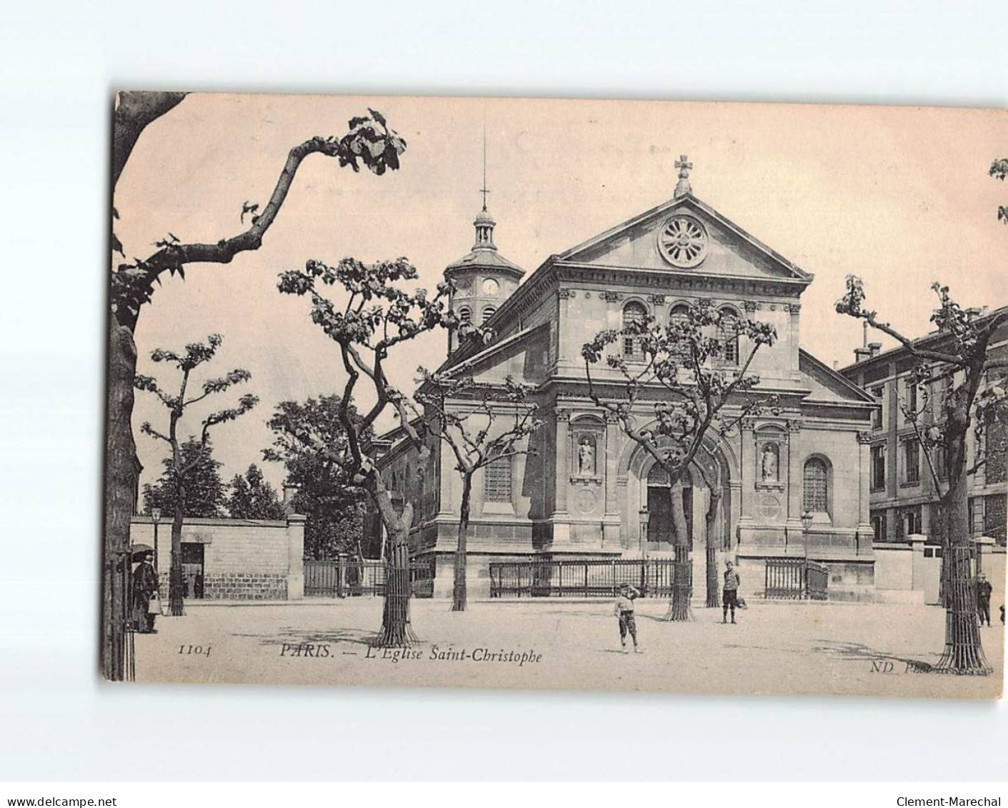 PARIS : L'Eglise Saint-Christophe - Très Bon état - Churches