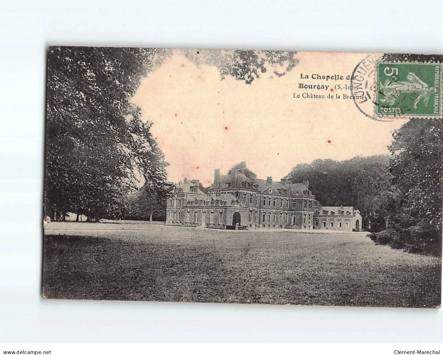 BOURGAY : Le Château De La Breaute - état ( Partiellement Décollée ) - Other & Unclassified