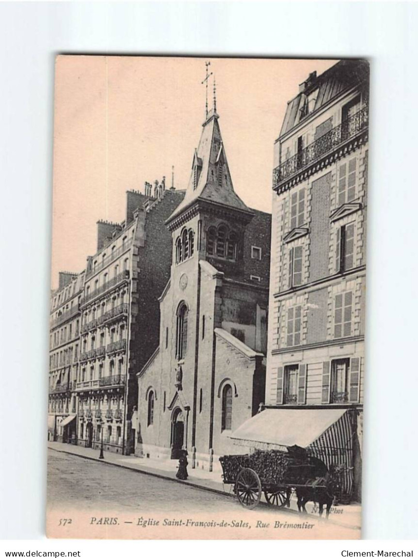 PARIS : L'Eglise Saint François De Sales, Rue Brémontier - Très Bon état - Eglises