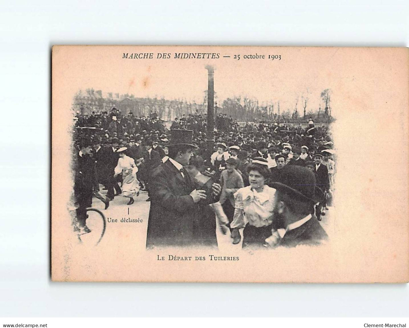 PARIS : Marche Des Midinettes, 25 Octobre 1903, Le Départ Des Tuileries - Très Bon état - Parks, Gärten