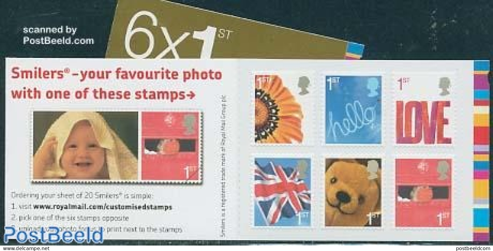 Great Britain 2005 Smilers 6v S-a In Booklet, Mint NH, History - Nature - Various - Flags - Birds - Flowers & Plants -.. - Ungebraucht
