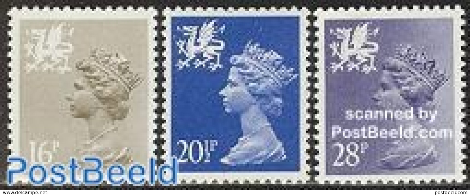 Great Britain 1983 Wales 3v, Mint NH - Neufs