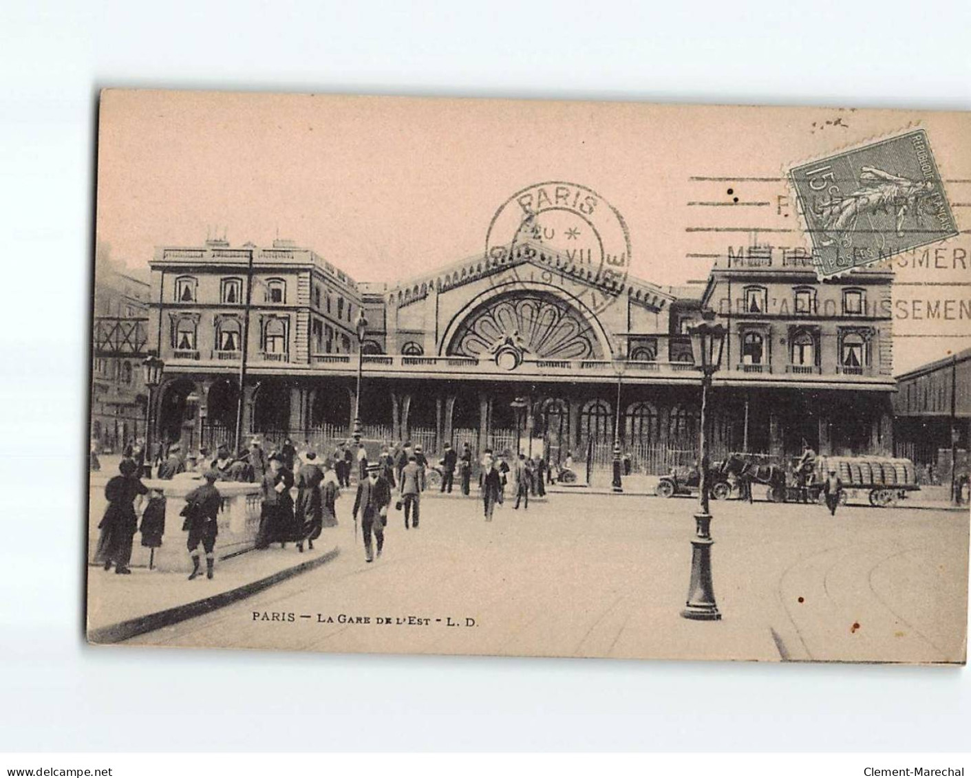 PARIS : La Gare De L'Est - état - Nahverkehr, Oberirdisch