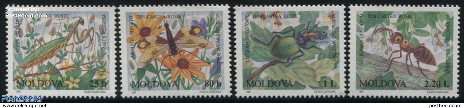 Moldova 1997 Insects 4v, Mint NH, Nature - Insects - Andere & Zonder Classificatie