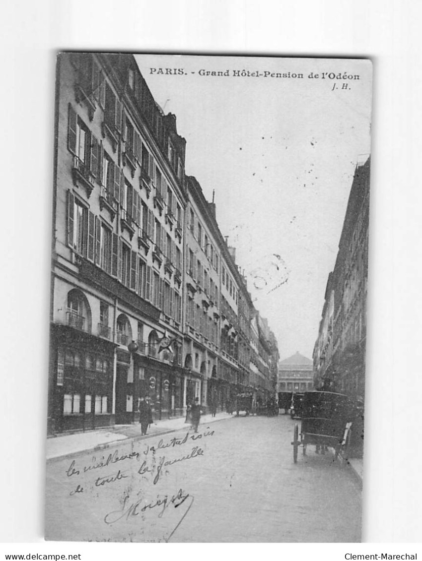 PARIS : Grand Hôtel Pension De L'Odéon - état - Cafés, Hotels, Restaurants