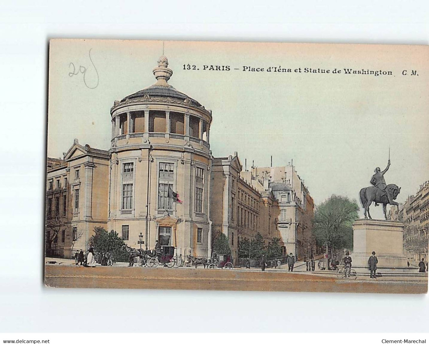 PARIS : Place D'Iéna Et Statue De Washington - Très Bon état - Places, Squares