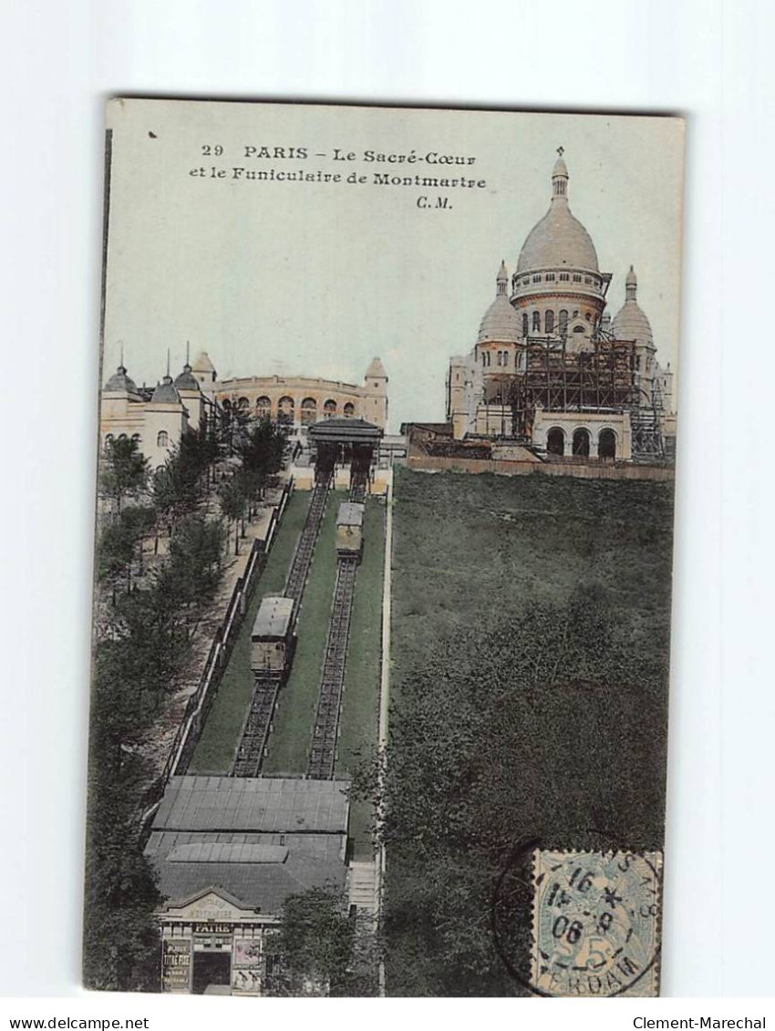 PARIS : Le Sacré-Coeur Et Le Funiculaire De Montmartre - état - Sacré Coeur