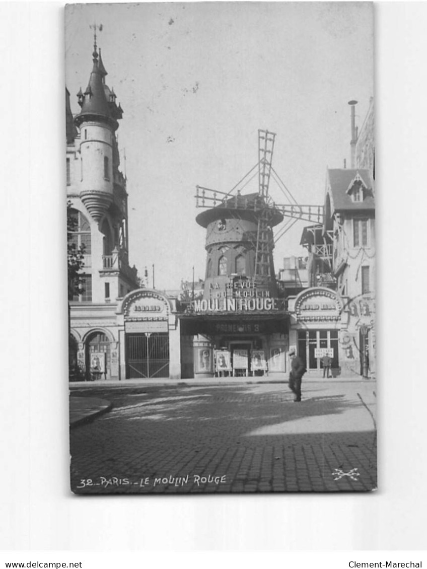 PARIS : Le Moulin Rouge - état - Andere Monumenten, Gebouwen