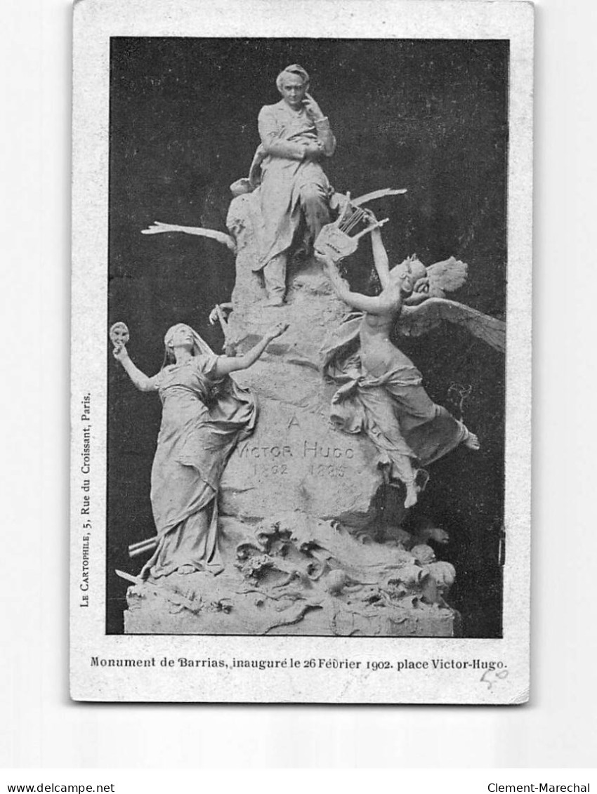 PARIS : Monument De Barrias, Inauguré Le 2- Février 1902, Place Victor-Hugo - état - Statue