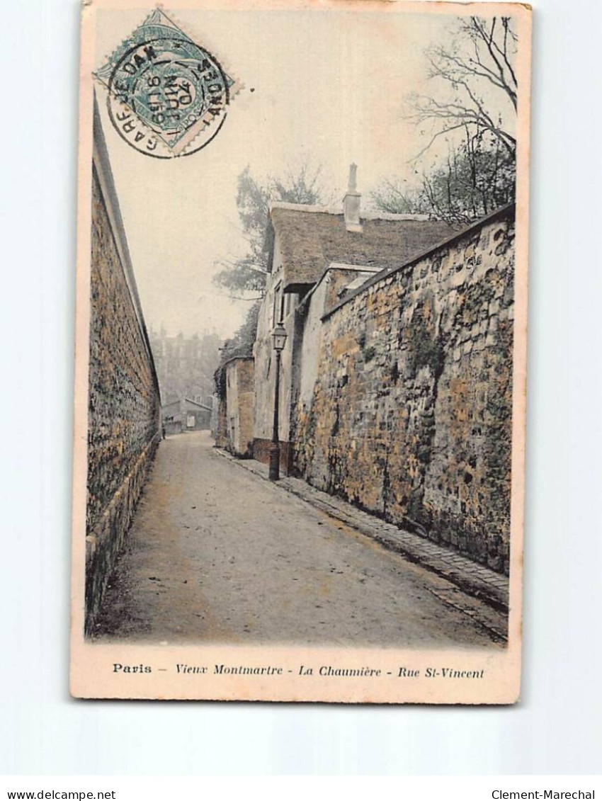 PARIS : Vieux Montmartre, La Chaumière, Rue Saint-Vincent - état - Autres & Non Classés