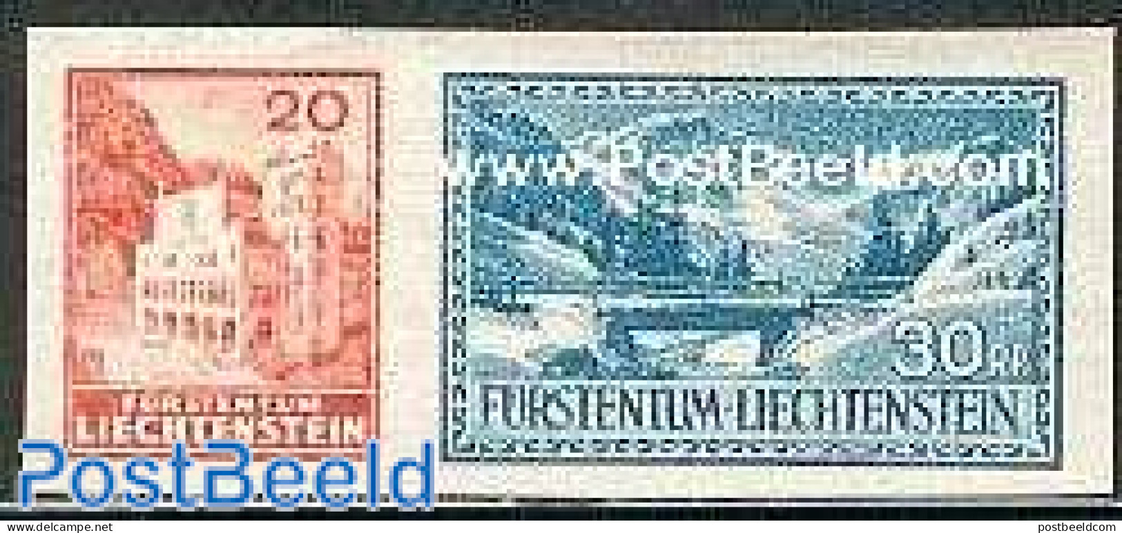 Liechtenstein 1936 Postal Museum 2v (from S/s), Mint NH, Art - Bridges And Tunnels - Ungebraucht