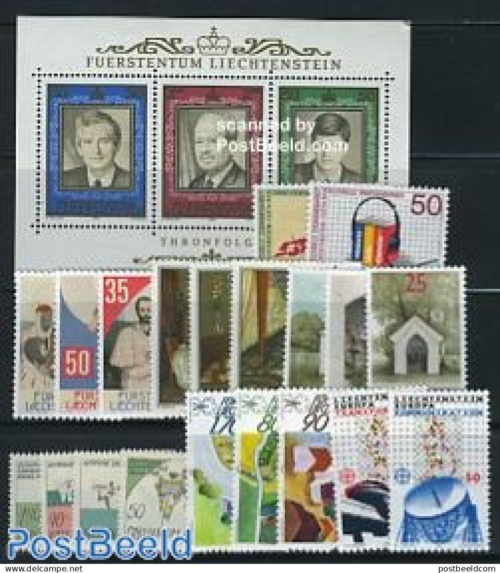 Liechtenstein 1988 Yearset 1988 (20v+1s/s), Mint NH, Various - Yearsets (by Country) - Unused Stamps