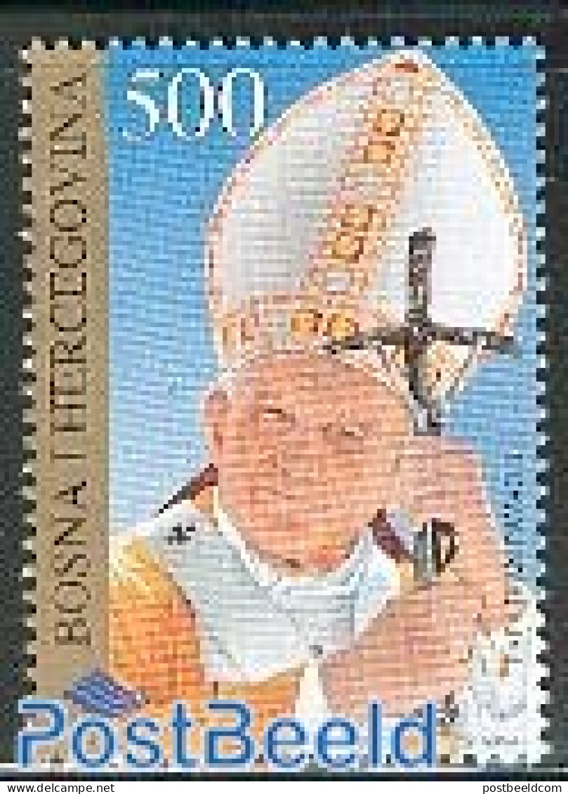 Bosnia Herzegovina 1996 Visit Of Pope John Paul II 1v, Mint NH, Religion - Religion - Sonstige & Ohne Zuordnung