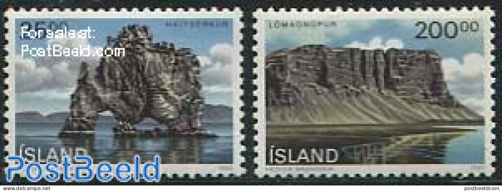 Iceland 1990 Landscapes 2v, Mint NH - Neufs